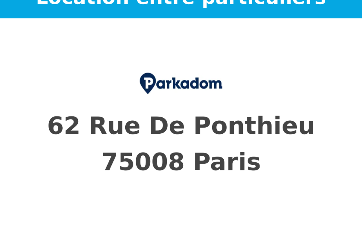 garage  pièces  m2 à louer à Paris 8 (75008)