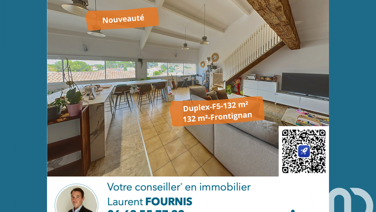 appartement 5 pièces 132 m2 à vendre à Frontignan (34110)