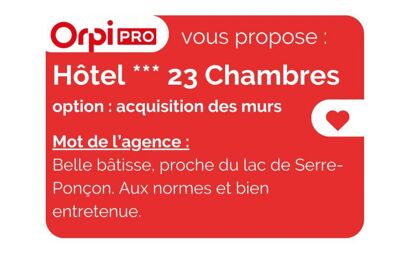 commerce  pièces  m2 à vendre à Baratier (05200)