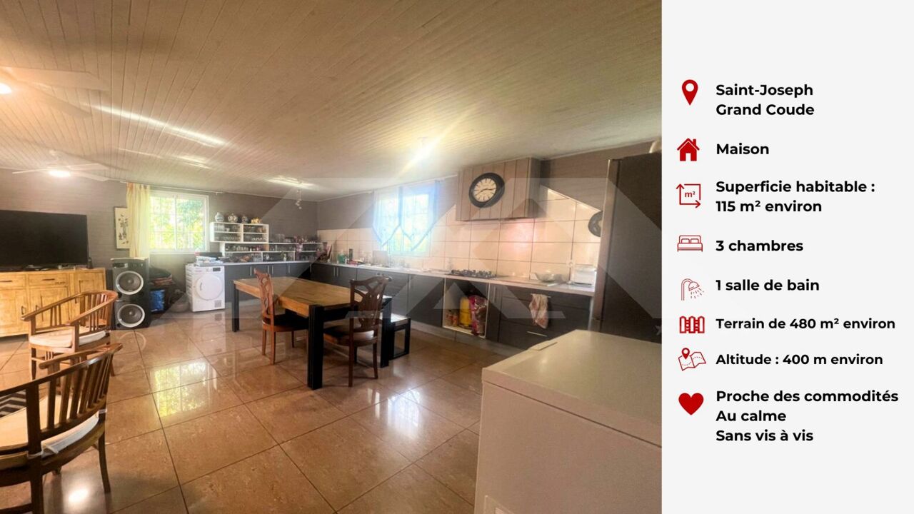 maison 4 pièces 140 m2 à vendre à Saint-Joseph (97480)