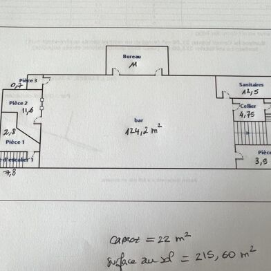 Commerce 215 m²