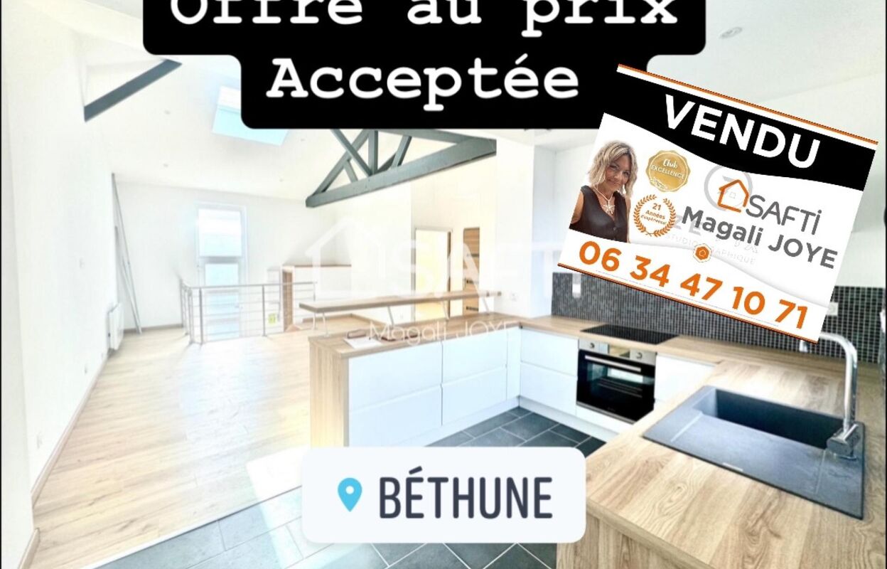 appartement 3 pièces 75 m2 à vendre à Béthune (62400)