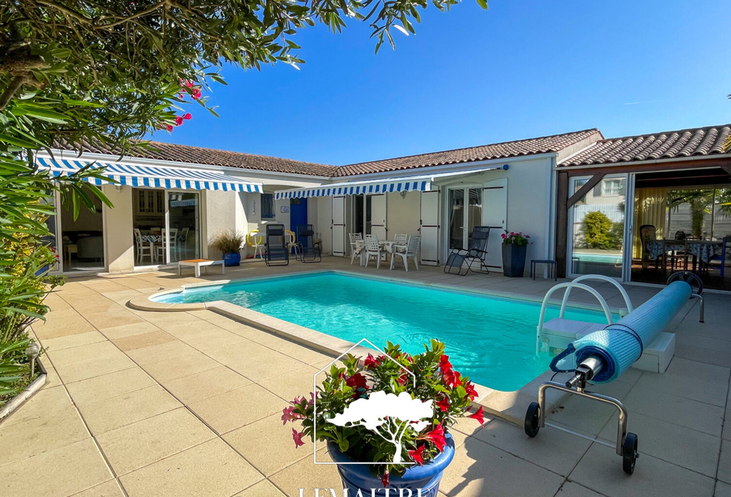 Au calme, maison plain pied 4 chambres + jardin d'hiver, pis — photo 1