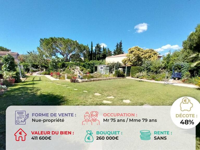 VIAGER - Belle villa avec jardin paysagé en nue-propriété — photo 1
