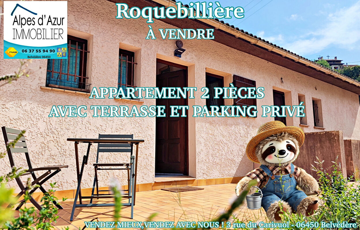 appartement 2 pièces 33 m2 à vendre à Roquebillière (06450)