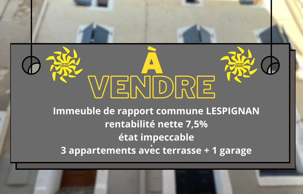 immeuble  pièces 191 m2 à vendre à Lespignan (34710)