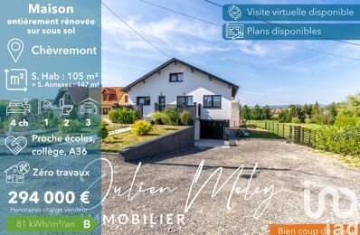 vente maison 294 000 € à proximité de Fontaine (90150)