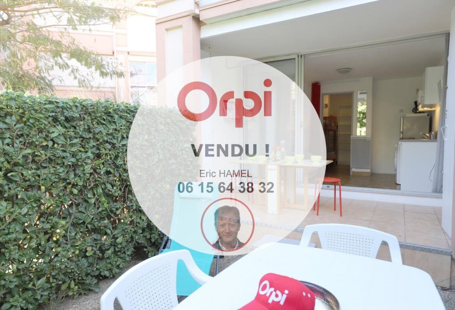 Appartement Palavas-Les-Flots studio cabine avec terrasse, jardinet et parking privé — photo 1