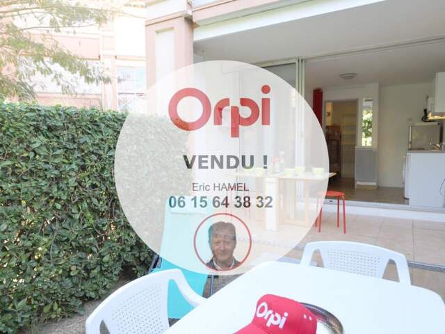Appartement Palavas-Les-Flots studio cabine avec terrasse, jardinet et parking privé — photo du bien