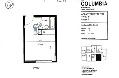 location appartement 520 € CC /mois à proximité de Varces-Allières-Et-Risset (38760)