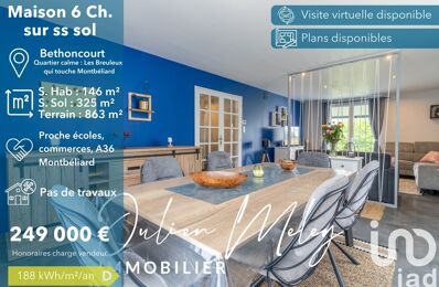 vente maison 249 000 € à proximité de Denney (90160)