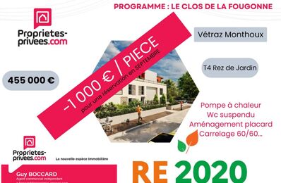 vente appartement 451 000 € à proximité de La Tour (74250)