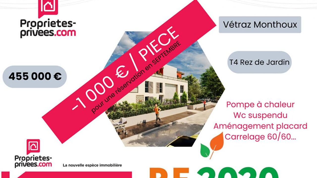 appartement 4 pièces 87 m2 à vendre à Vétraz-Monthoux (74100)