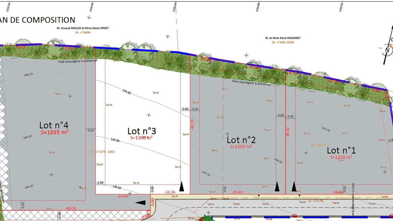 terrain  pièces 1300 m2 à vendre à Bourret (82700)