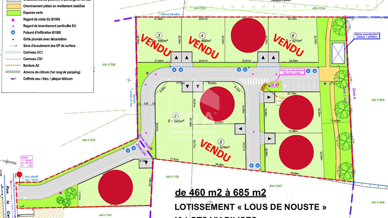 terrain  pièces 685 m2 à vendre à Bougarber (64230)