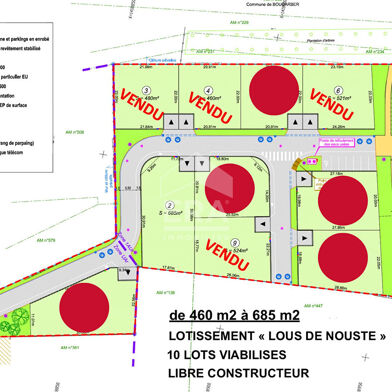 Terrain 685 m²