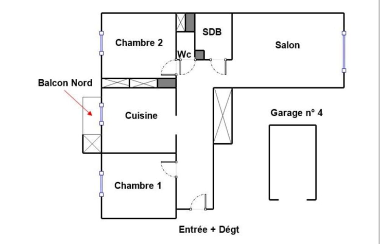 appartement 3 pièces 69 m2 à vendre à Grenoble (38100)