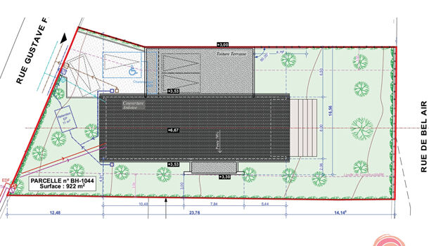 Terrain  à vendre Rodez 12000