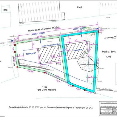 Terrain 446 m²