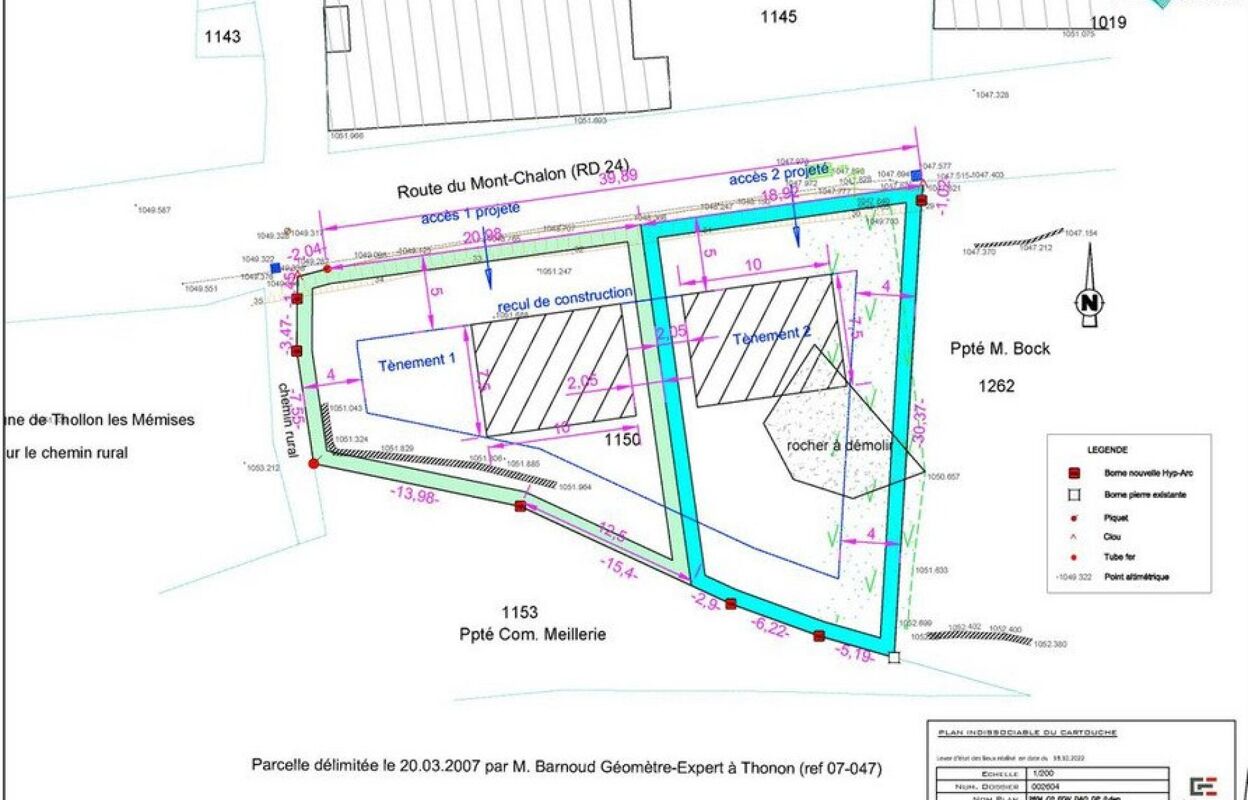 terrain  pièces 446 m2 à vendre à Thollon-les-Mémises (74500)