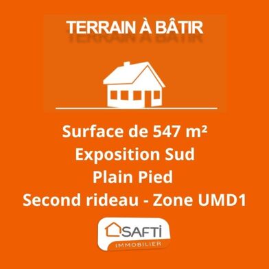 Terrain 547 m²