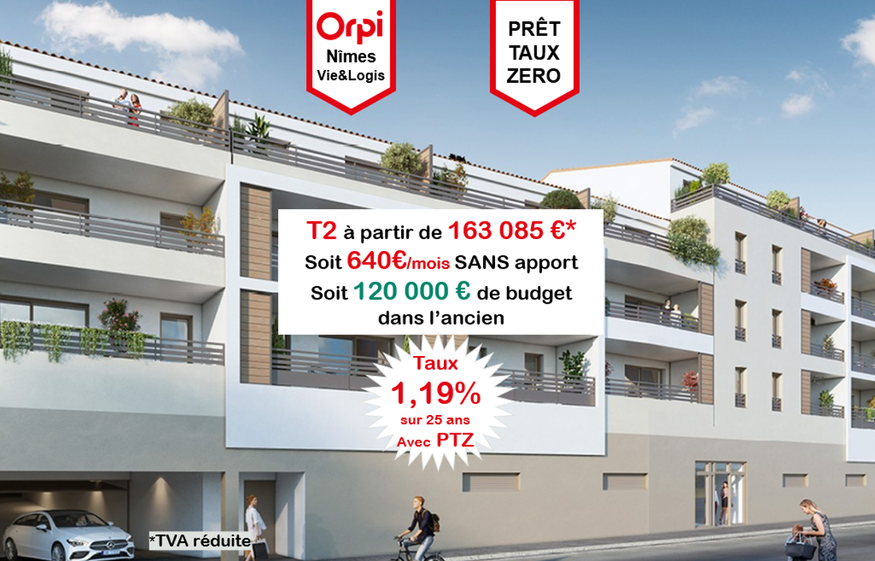 appartement 2 pièces 41 m2 à vendre à Nîmes (30000)