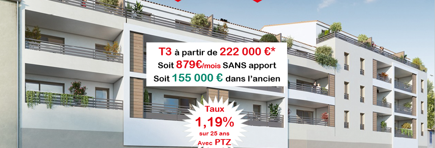 Appartement 3 Pièces 61 m² à vendre à Nîmes (30000)