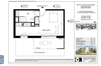 location appartement 430 € CC /mois à proximité de Iteuil (86240)