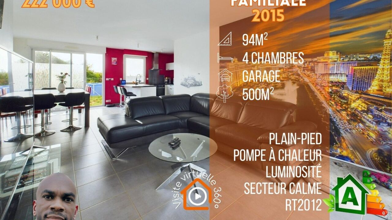 maison 6 pièces 93 m2 à vendre à Reugny (37380)