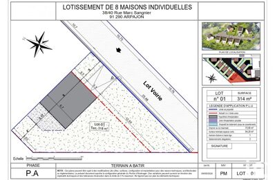 terrain  pièces 314 m2 à vendre à Arpajon (91290)