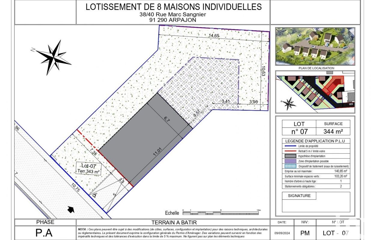 terrain  pièces 343 m2 à vendre à Arpajon (91290)