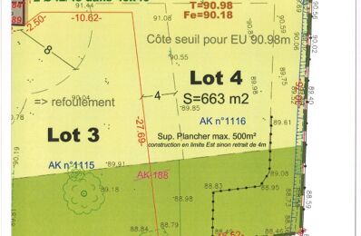 vente terrain 145 000 € à proximité de Saint-Pierre-de-Bat (33760)