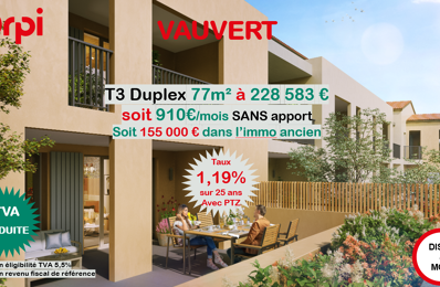 appartement 3 pièces 77 m2 à vendre à Vauvert (30600)