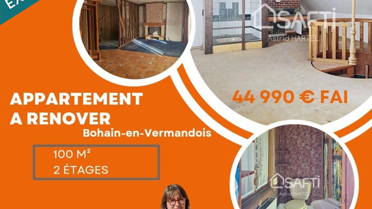 appartement 3 pièces 100 m2 à vendre à Saint-Quentin (02100)