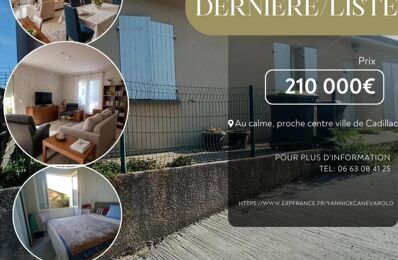 vente maison 210 000 € à proximité de Cardan (33410)