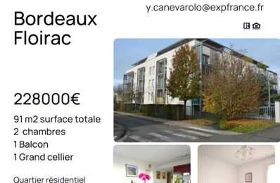 vente appartement 228 000 € à proximité de Bassens (33530)