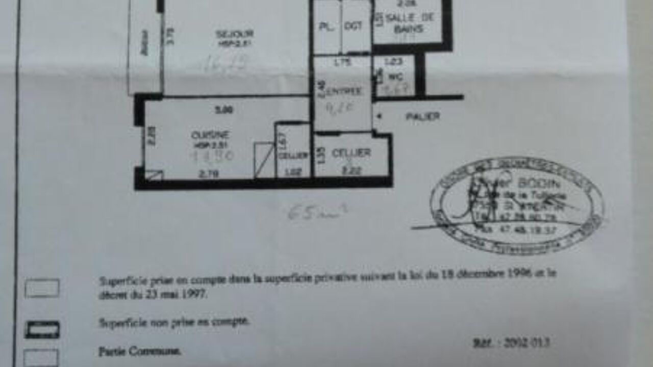 appartement 3 pièces 65 m2 à louer à Tours (37000)