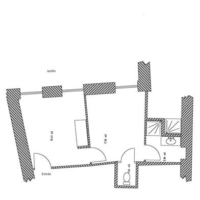 Appartement 2 pièces 38 m²