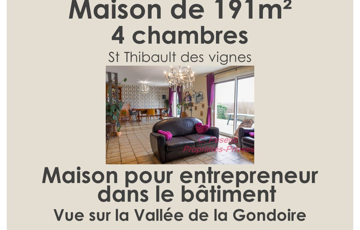 maison 8 pièces 191 m2 à vendre à Saint-Thibault-des-Vignes (77400)