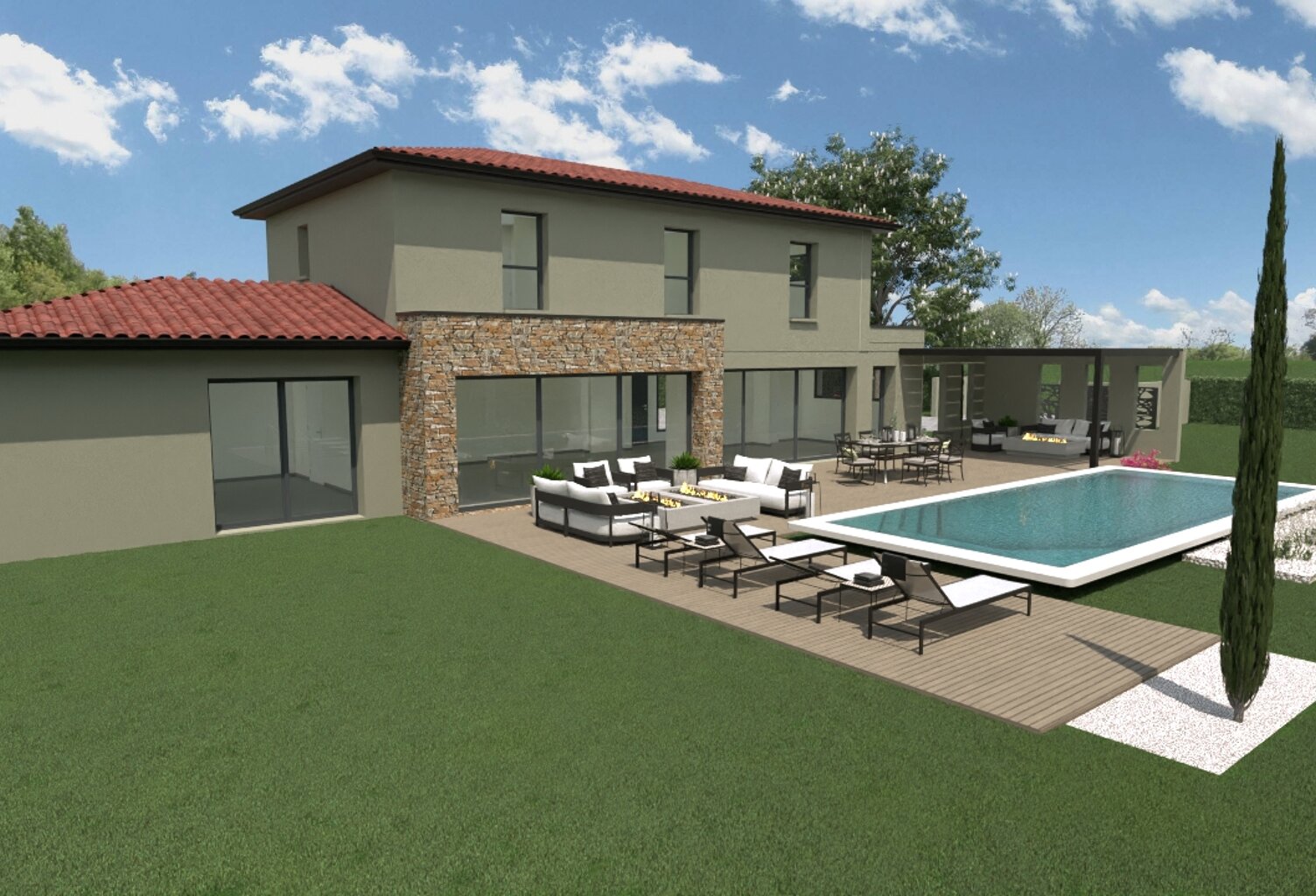 Vente maison à construire 156 m² Marcy-l'Étoile (69280) — photo 1