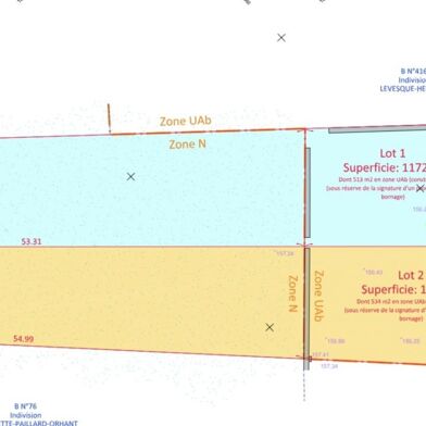 Terrain 1172 m²