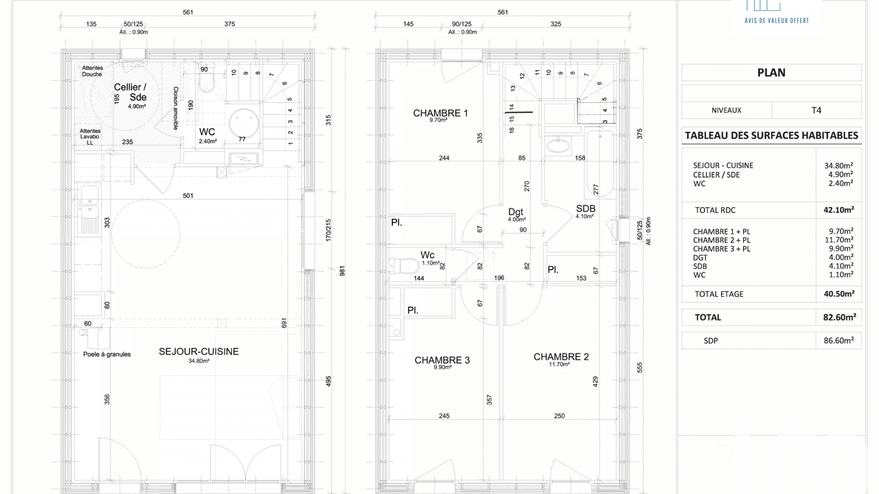 maison 4 pièces 83 m2 à vendre à Vitré (35500)