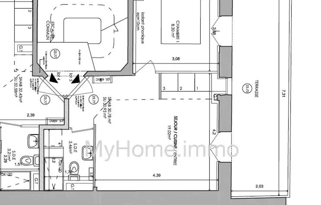 appartement 2 pièces 30 m2 à vendre à Nice (06000)