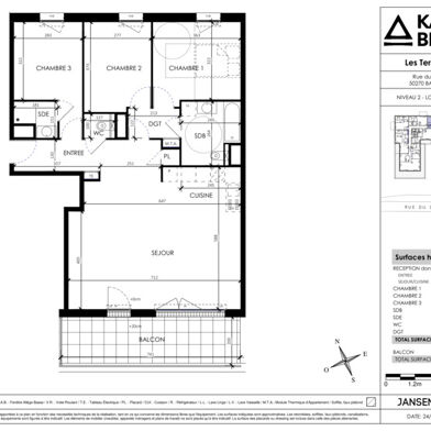 Appartement 4 pièces 93 m²