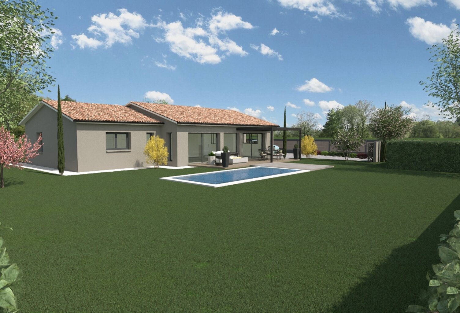 Vente maison à construire 120 m² Lozanne (69380) — photo 1
