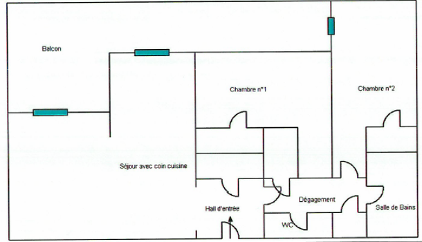 Appartement 3 pièces  à vendre Marseille 6eme 13006