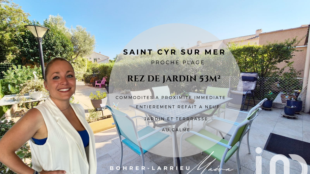 appartement 2 pièces 53 m2 à vendre à Saint-Cyr-sur-Mer (83270)