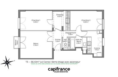 vente appartement 600 000 € à proximité de Gennevilliers (92230)