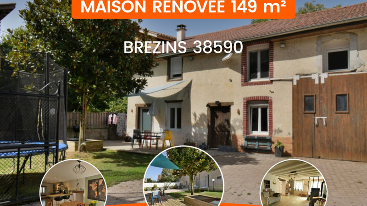 maison 5 pièces 149 m2 à vendre à Brézins (38590)