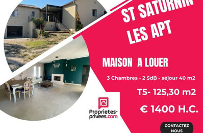 location maison 1 400 € CC /mois à proximité de Villes-sur-Auzon (84570)